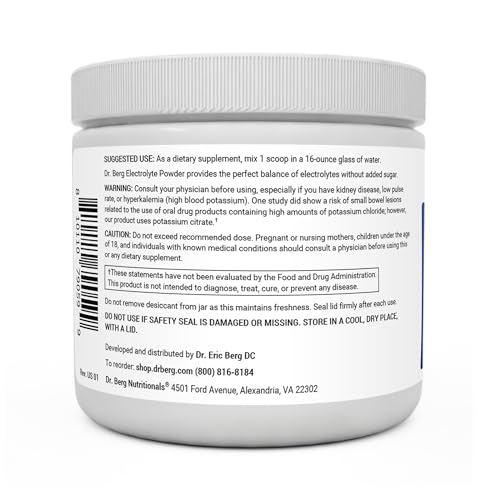 Dr. Berg Hydration Keto Electrolyte Powder - Enhanced w/ 1,000mg of Potassium Dr. Berg Nutritionals buy supplements canada