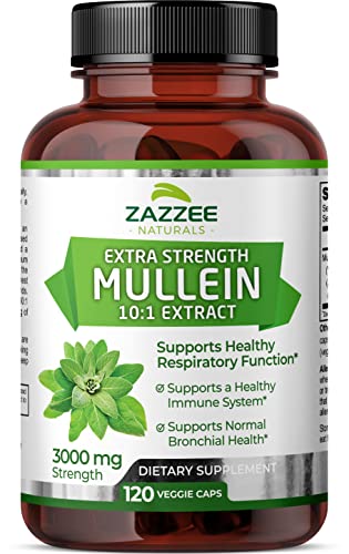 Zazzee Extra Strength Mullein 10:1 Extract, 3000 mg Strength, 120 Vegan Capsules Zazzee buy supplements canada