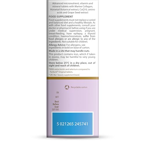 Perfectil Vitabiotics Multivitamin | Hair Growth and Thickening Formula | Supports Thicker, Healthy Hair | Vitamin D, E, Collagen, Biotin, and More Perfectil buy supplements canada