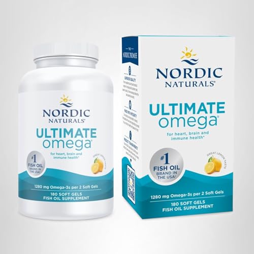 Nordic Naturals Ultimate Omega, Lemon Flavor - 90 Soft Gels - 1280 mg Omega-3 - High-Potency Omega-3 Fish Oil Supplement with EPA & DHA Nordic Naturals buy supplements canada