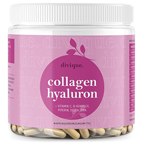 Collagen Capsules Divique Collagen Hyaluron 1500mg Collagen Peptides Type 1, 2, 3, 5, 10 Divique buy supplements canada