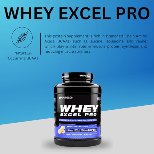 Out Angled Whey Excel Pro Whey Protein Powder Vanilla Flavour, 2kg, 66 Servings, High Protein Powder OUT ANGLED buy supplements canada