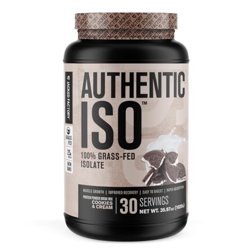 Jacked Factory Authentic ISO Grass Fed Whey Protein Isolate Powder - Low Carb Jacked Factory buy supplements canada