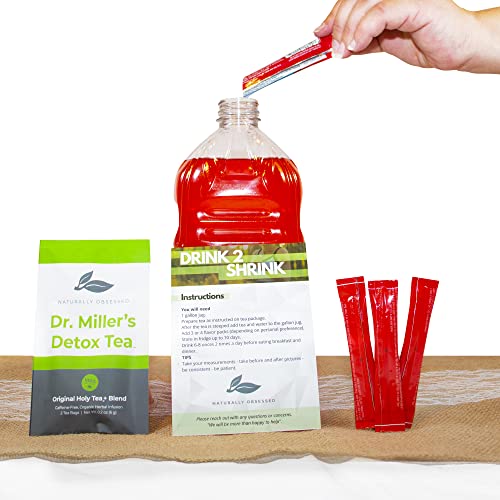 Naturally Obsessed 4 Week DRINK2SHRINK Detox Tea Formula Flat Belly System Detox Kit Naturally Obsessed buy supplements canada