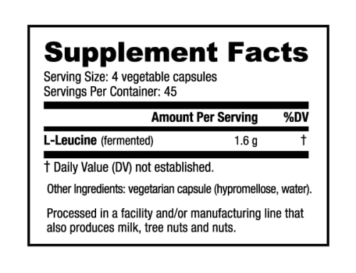 NutraBio 100% Pure L-Leucine - Muscle Recovery and Support - Naturally Fermented Free NutraBio buy supplements canada