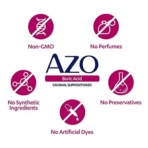 AZO Boric Acid Vaginal Suppositories, Helps Support Odor Control and Balance Vaginal PH AZO buy supplements canada
