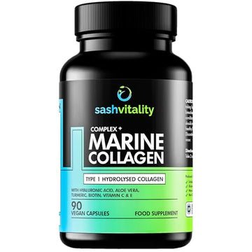 Marine Collagen Supplements - 90 Capsules with Vitamin C, Vitamin E, Hyaluronic Acid, Aloe Vera, Turmeric SASH Vitality buy supplements canada