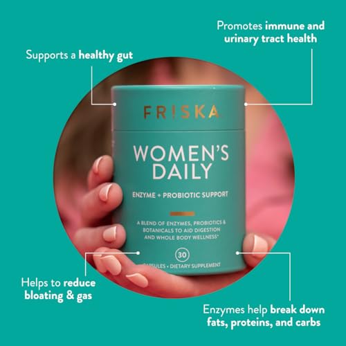 FRISKA Women’s Daily Digestive Enzyme and Probiotics Supplement, Advanced FR!SKA buy supplements canada