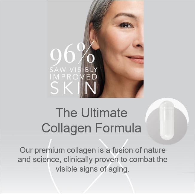 Collagen Tablets, Best Hydrolysed Protein Peptide Skin Supplement - 90 x Collagen Capsules x 800mg Purelogicol buy supplements canada
