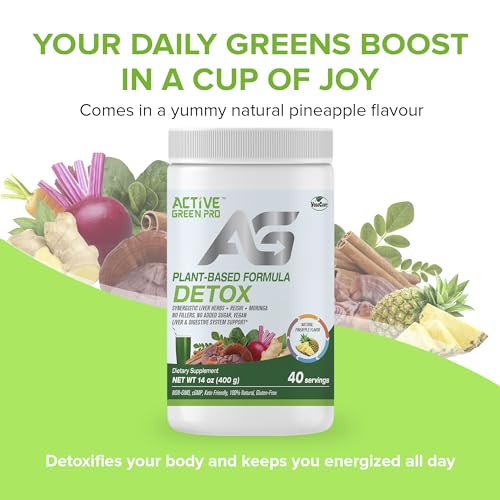 Active Green Pro - Detox Powder, Blend of Synergistic Liver Herbs, Reishi, Moringa Active Green Pro buy supplements canada