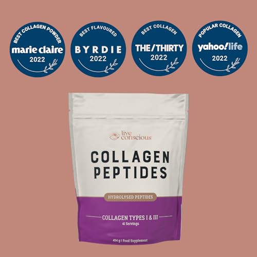 Collagen Peptides Powder - Grass-Fed Hydrolysed Collagen Powder Supplement Live Conscious buy supplements canada