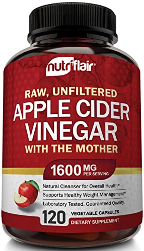 Apple Cider Vinegar Capsules with The Mother - 120 Vegan ACV Pills NutriFlair buy supplements canada