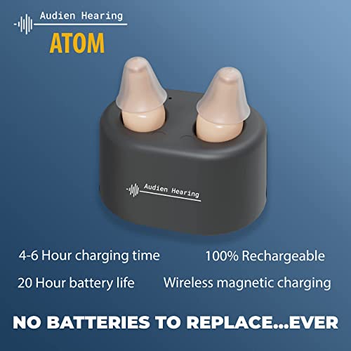 Audien ATOM Rechargeable Hearing Amplifier to Aid and Assist Hearing Audien Hearing buy supplements canada