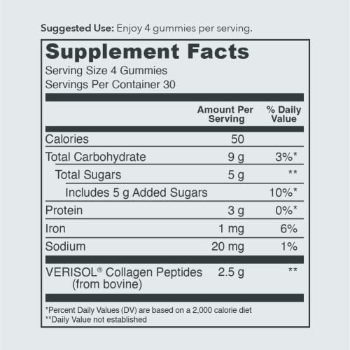 Vital Proteins Collagen Gummies, 2.5g of Clinically-Tested Collagen for Hair, Skin Vital Proteins buy supplements canada