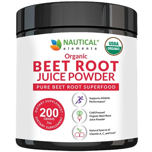Beet Juice Powder Organic - Cold Pressed - 20:1 Concentrate - Concentrated Beet Root Nautical Elements buy supplements canada