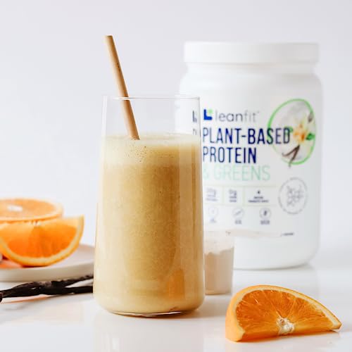 LeanFit Plant-Based Protein & Greens Natural Vanilla – 20g Plant Protein + 4 Leafy Greens LeanFit buy supplements canada