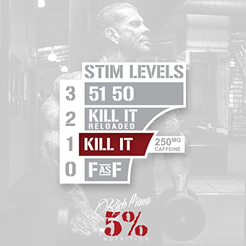 5% Nutrition Rich Piana Kill It Pre Workout Powder w/Creatine, Jitter-Free Caffeine 5% Nutrition buy supplements canada