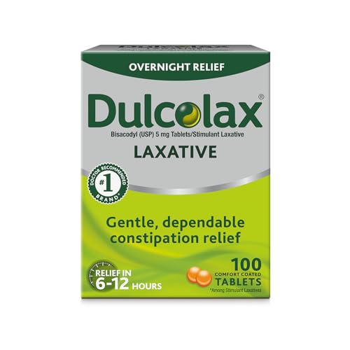 Dulcolax Stimulant Laxative Tablets (100 Count) Gentle Overnight Constipation Relief Dulcolax buy supplements canada