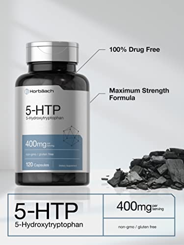5HTP 400mg | 120 Capsules | 5-HTP Extra Strength Supplement | Non-GMO, Gluten Free Horbäach buy supplements canada