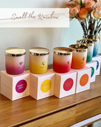 Inspired Picks Refreshing Green Candle – Wood Sage & Sea Salt w/Gold Stemmed Leaves Symbol Inspired Picks buy supplements canada