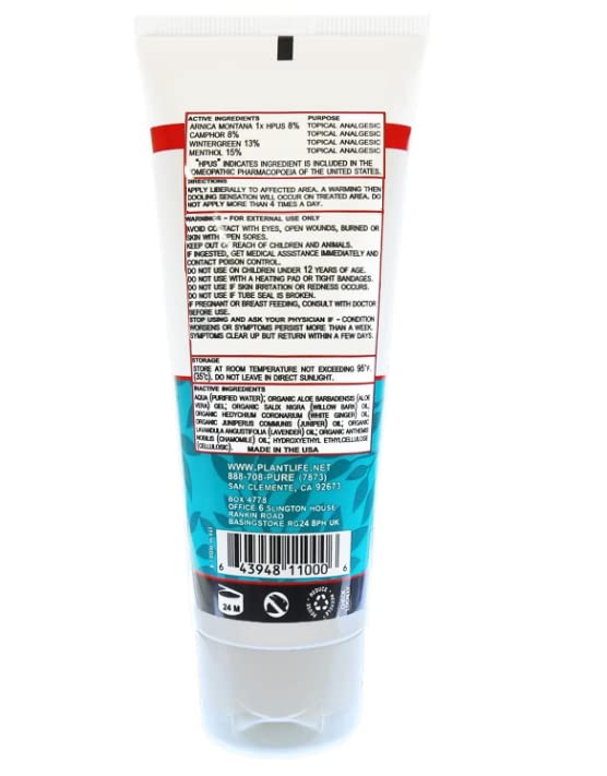 Plantlife Arnica Relieve Gel - Made with Arnica and 100% Pure Essential Oils - Relieve Products are a Homeopathic Solution for Everyday Use - Works Quickly and Effectively - Made in California Plantlife buy supplements canada