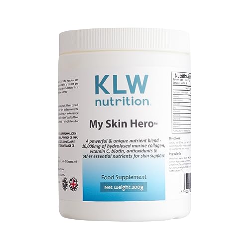 Marine Collagen Powder 10,000mg - with Vitamin C, Zinc, Biotin, Hyaluronic Acid - No fillers, sweeteners or additives KLW Nutrition buy supplements canada