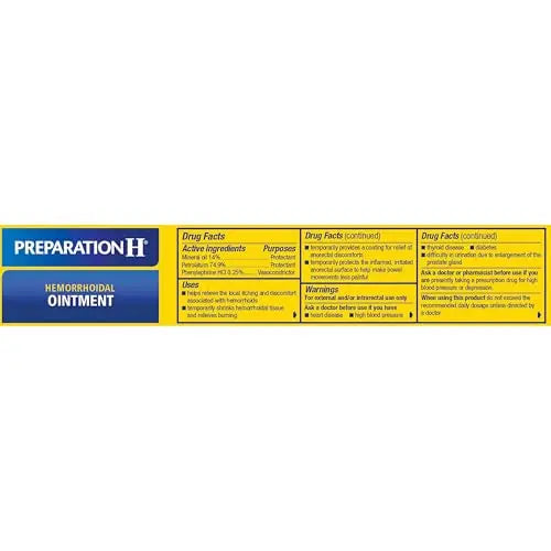 PREPARATION H Hemorrhoid Symptom Treatment Ointment, Itching, Burning & Discomfort Relief, Tube (2.0 Ounce) Preparation H buy supplements canada