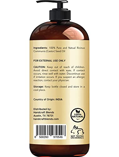 Handcraft Blends Jamaican Black Castor Oil for Hair Growth, Eyelashes and Eyebrows Handcraft Blends buy supplements canada
