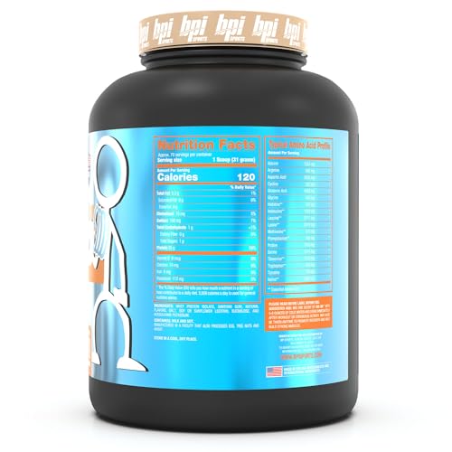 BPI Sports ISO HD Isolate Protein Vanilla Cookie, 76.8 oz - 69 Servings BPI Sports buy supplements canada