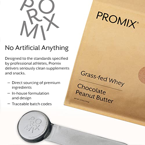 Promix Whey Protein Powder, Chocolate Peanut Butter - 2.5lb Bulk - Grass-Fed & 100% ProMix Nutrition buy supplements canada