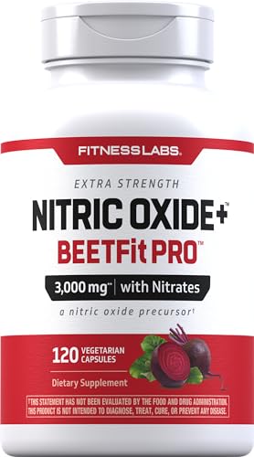 Fitness Labs Nitric Oxide Beet Root Capsules | with Nitrates | 120 Count | Nitric Oxide Fitness Labs buy supplements canada