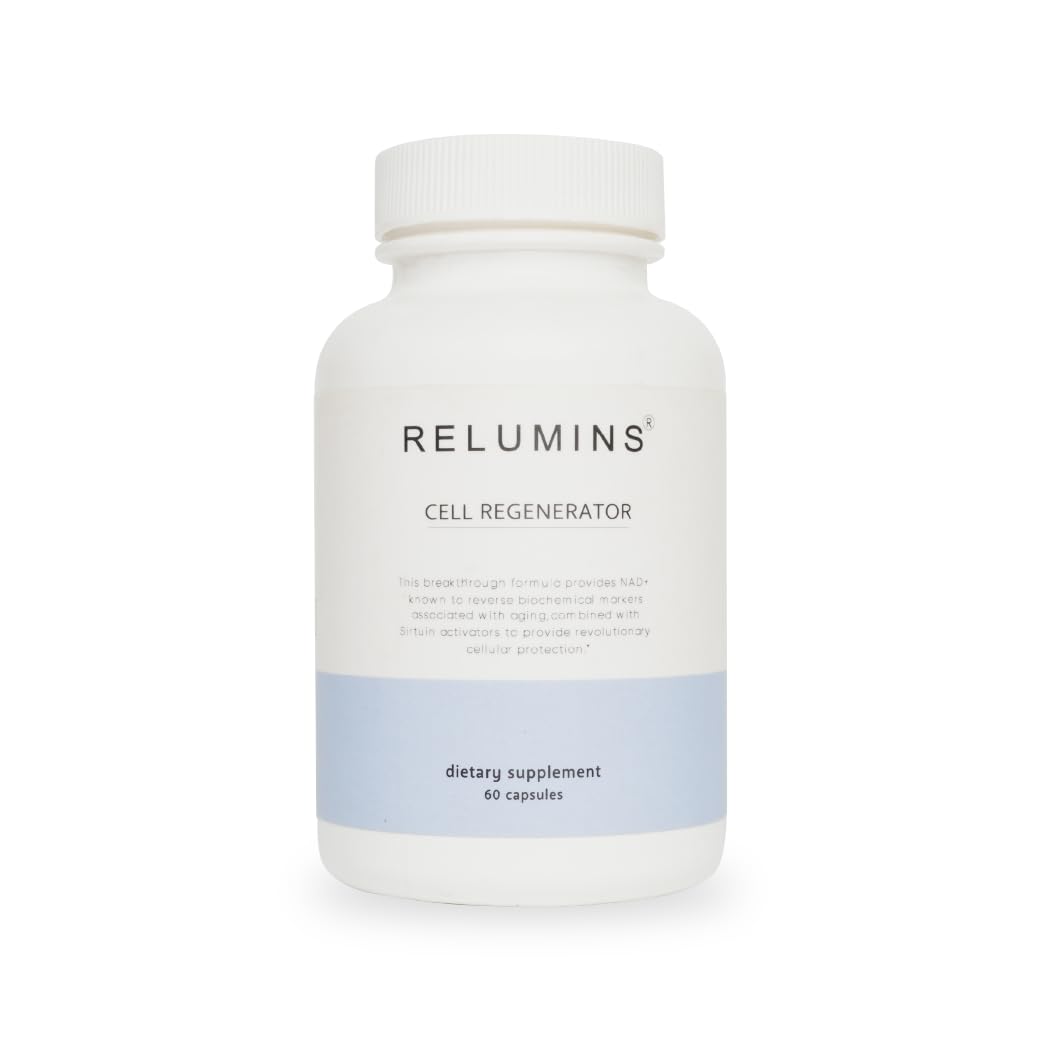 Relumins NAD+ Supplement with Nicotinamide Riboside, Resveratrol, Quercetin, Fisetin & Curcumin – Focus, Vitality, Energy, Balance & Daily Wellness Support – 60 Vegan Capsules Relumins buy supplements canada