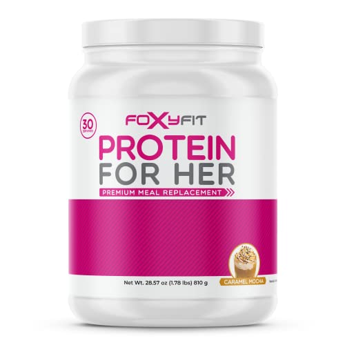 FoxyFit Protein for Her, Caramel Mocha Whey Protein Powder with CLA and Biotin FoxyFit buy supplements canada