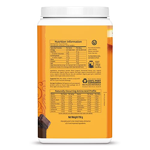 Sunwarrior Classic Plus (750g) Chocolate, 1 Units Sunwarrior buy supplements canada