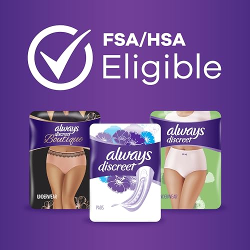 Always Discreet Adult Moderate Long Incontinence Pads, Up to 100% Leak Always Discreet buy supplements canada