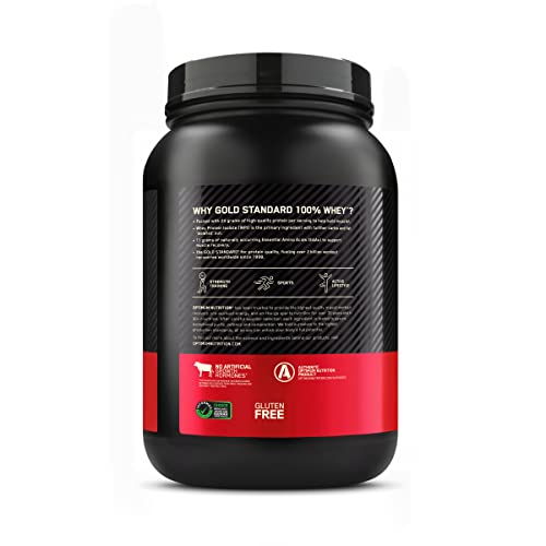 Optimum Nutrition Gold Standard 100% Whey Protein Powder, Vanilla Ice Cream, 2 Pound Optimum Nutrition buy supplements canada