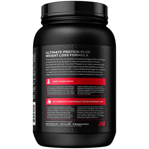 Protein Powder for Weight Loss - MuscleTech Nitro-Tech Ripped - Whey Protein Powder MuscleTech buy supplements canada