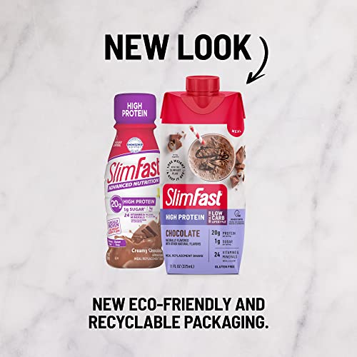 SlimFast Protein Shake, Chocolate- 20g Protein, Meal Replacement Shake SlimFast buy supplements canada
