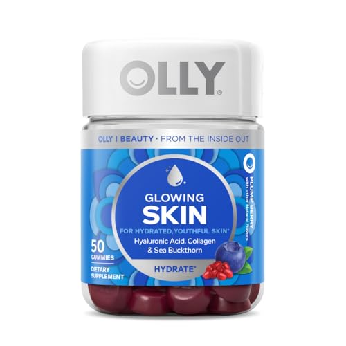 OLLY Glowing Skin Gummy, 25 Day Supply (50 Count), Plump Berry, Hyaluro OLLY buy supplements canada
