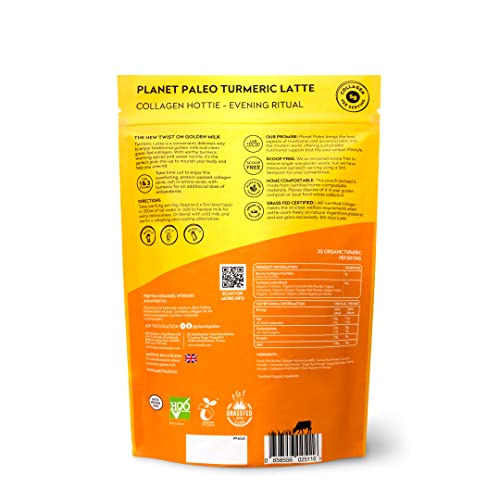 Planet Paleo Pure Collagen - Turmeric Latte (260g, 25 Servings) Planet Paleo buy supplements canada