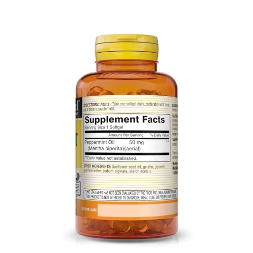 MASON NATURAL Peppermint Oil 50 mg Enteric Coated - Natural Gastrointestinal Comfort MASON NATURAL buy supplements canada