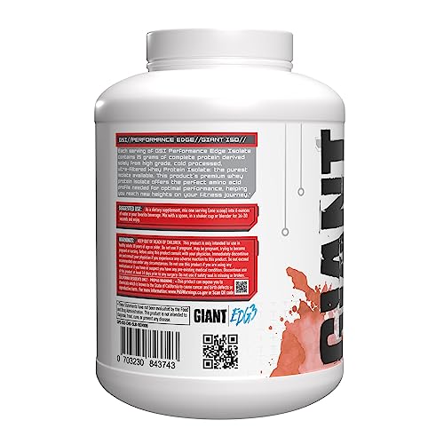 Giant Edge Series 100% Whey Protein Isolate - 25g Pure Whey Isolate - Zero Sugar Giant Performance buy supplements canada