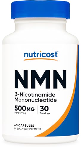 Nutricost NMN (Nicotinamide Mononucleotide) 500mg, 60 Capsules - Vegetarian Friendly, 30 Servings, Gluten Free, GMO Free Nutricost buy supplements canada