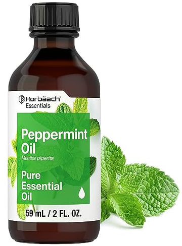 Horbaach Peppermint Oil | 2 fl oz | Pure Essential Spray | for Massage, Bath & Diffusers | Non-GMO Horbäach buy supplements canada