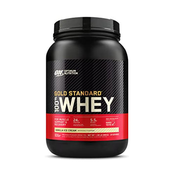Optimum Nutrition Gold Standard 100% Whey Protein Powder, Vanilla Ice Cream, 2 Pound Optimum Nutrition buy supplements canada