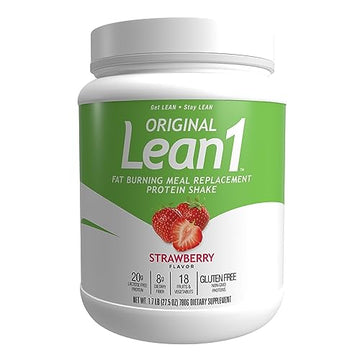 Lean1 Strawberry, 15 Serving tub, Fat Burning Meal Replacement by Nutrition53 N53 buy supplements canada