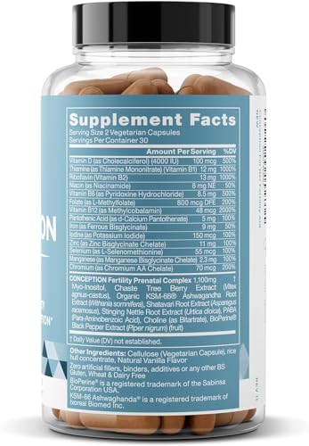 Conception Fertility Supplements for Women – Prenatal Vitamins – Promote Hormone Balance Eu Natural buy supplements canada