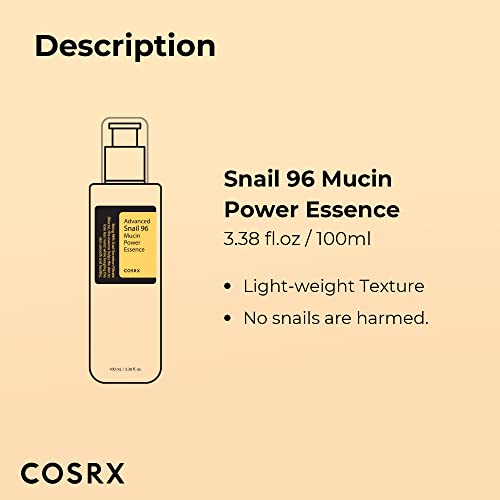 COSRX Snail Mucin 96% Power Repairing Essence 3.38 fl.oz 100ml COSRX buy supplements canada
