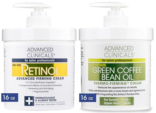 Advanced Clinicals Retinol Body Cream + Green Coffee Bean Oil Slim & Tighten Body Lotion Advanced Clinicals buy supplements canada