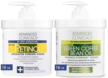 Advanced Clinicals Retinol Body Cream + Green Coffee Bean Oil Slim & Tighten Body Lotion Advanced Clinicals buy supplements canada